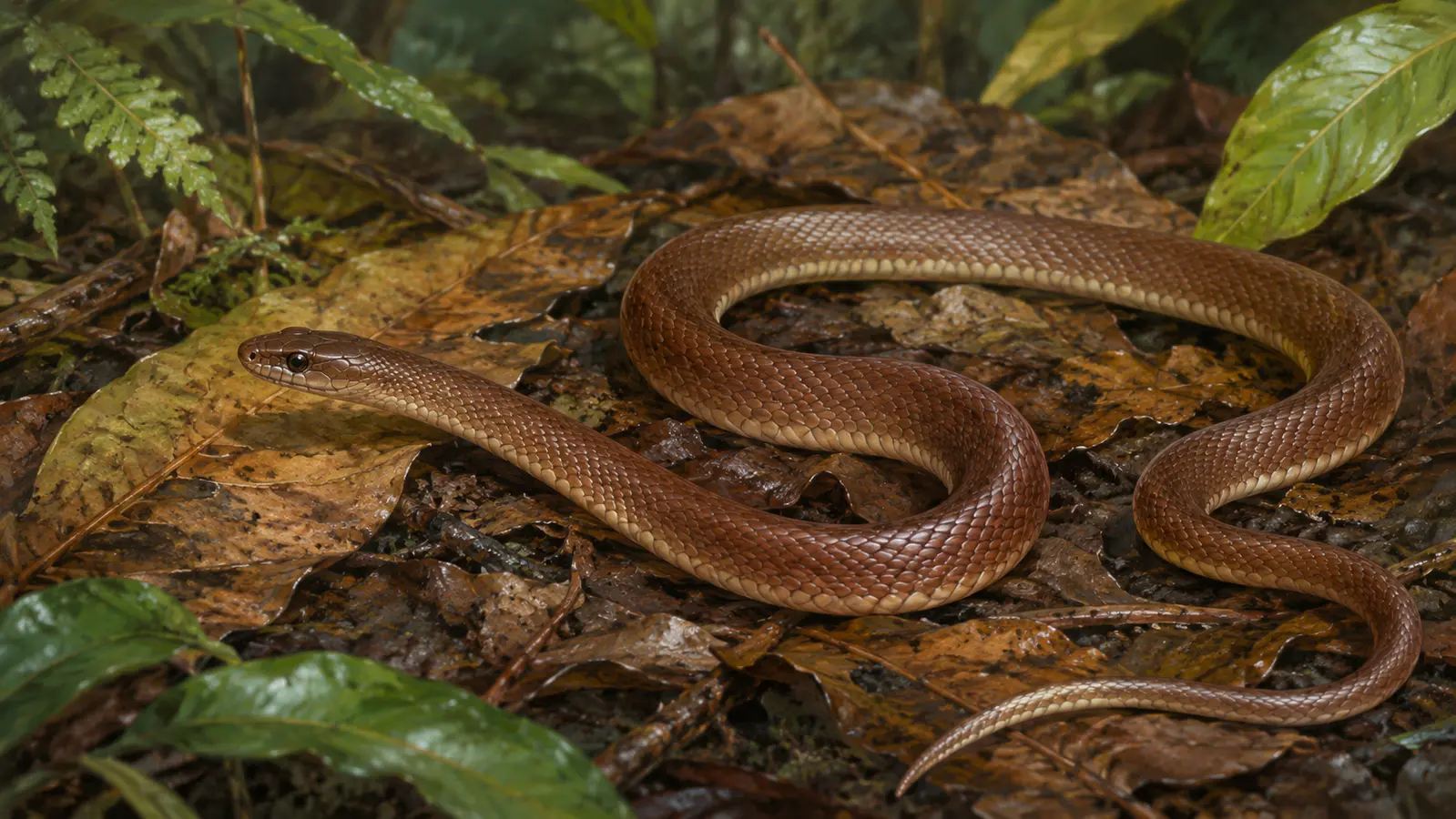 New species of New Guinea ground snake, *Lielaphis slashi*, identified &mdash; named after guitarist Slash featured image